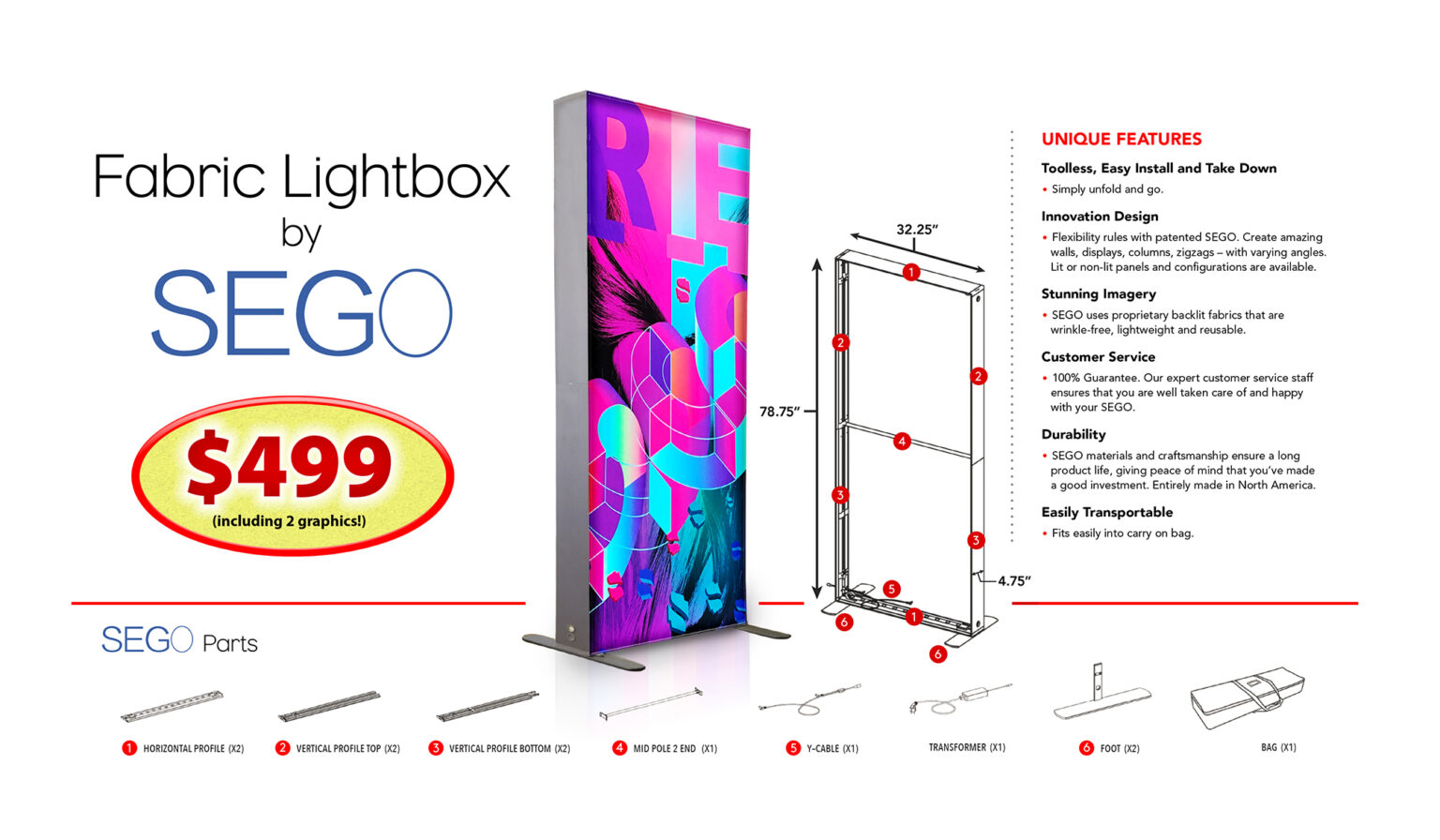SEGO Fabric Lightbox SALE